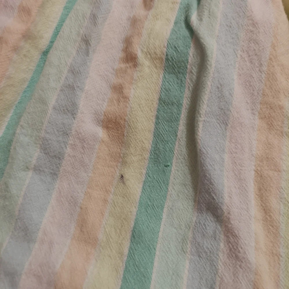 Girls size med 7/8 striped maxi tank dress pastel - Picture 2 of 7